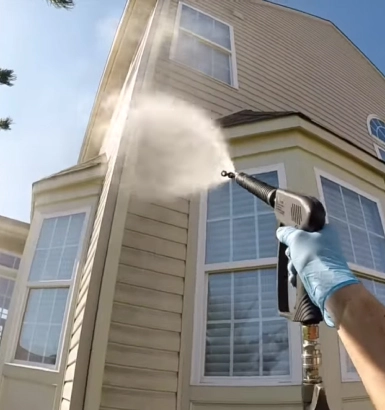 Soft Washing the Wall